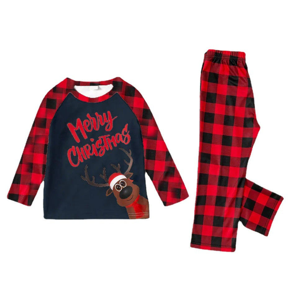 Winter New Holiday 2025 Women's Popular Cartoon Print Christmas Family Matching Outfits Long-Sleeve Casual Suits Order