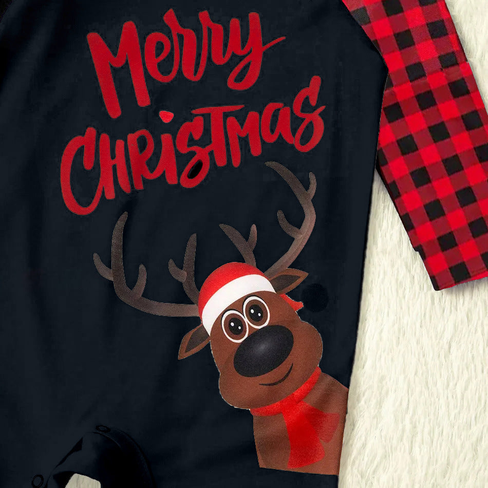 Winter New Holiday 2025 Women's Popular Cartoon Print Christmas Family Matching Outfits Long-Sleeve Casual Suits Order
